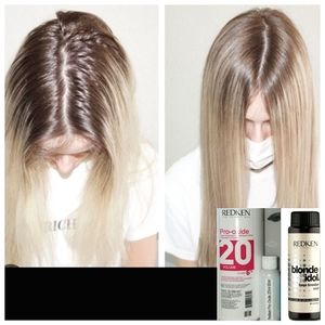 Redken Blonde Idol Base Breaker Root Touch-up Kit: Cool & Pro-Oxide Developer